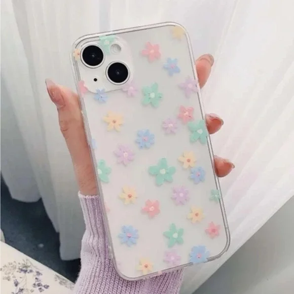 ⚠️Clearance🫧iPhone 14/Pro/Pro Max/Plus Cute Floral Clear iPhone Case Brand New - Picture 2 of 4